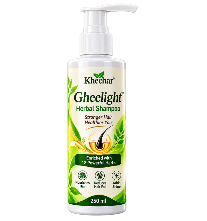 KHECHAR Gheelight Herbal Shampoo – 18 Powerful Herbs