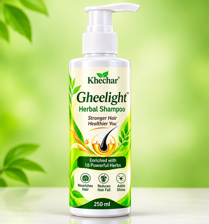 KHECHAR Gheelight Herbal Shampoo – 18 Powerful Herbs