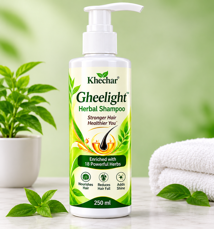 KHECHAR Gheelight Herbal Shampoo – 18 Powerful Herbs